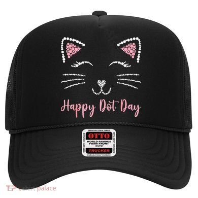 Happy Dot Day Cat Lover Woman Cute Dot Cat Gift Hat