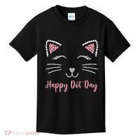 Happy Dot Day Cat Lover Woman Cute Dot Cat Gift Kids T-Shirt thumb 0