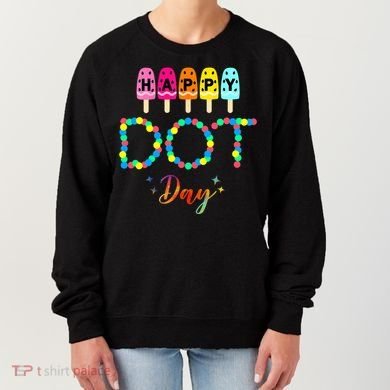Happy Dot Day Colorful Women's Sweatshirt