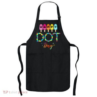 Happy Dot Day Colorful Apron
