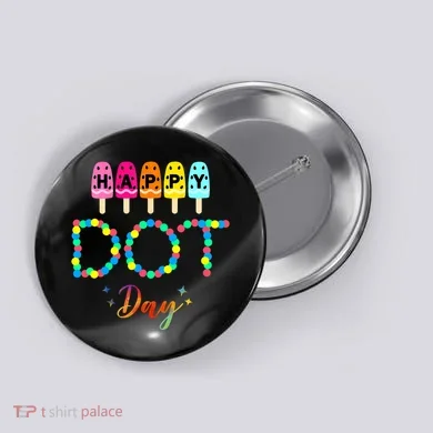 Happy Dot Day Colorful Button