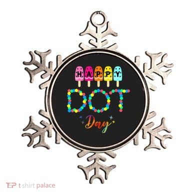 Happy Dot Day Colorful Ornament