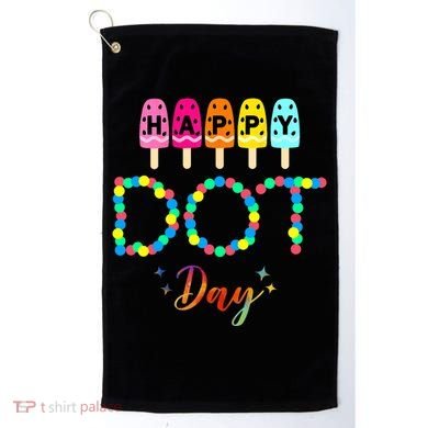 Happy Dot Day Colorful Golf Towel