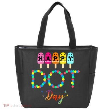Happy Dot Day Colorful Tote Bag