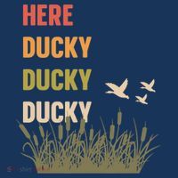 Here Ducky Ducky Ducky Funny Duck Call For Duck Hunters Women's Hoodie thumb 2