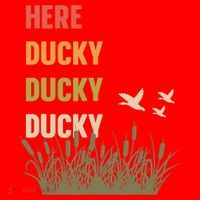 Here Ducky Ducky Ducky Funny Duck Call For Duck Hunters Santa Hat thumb 1