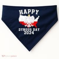 Happy Dyngus Day 2024 Polska Polish White Eagle Dyngus Day Polish Eagle USA-Made Doggie Bandana thumb 0