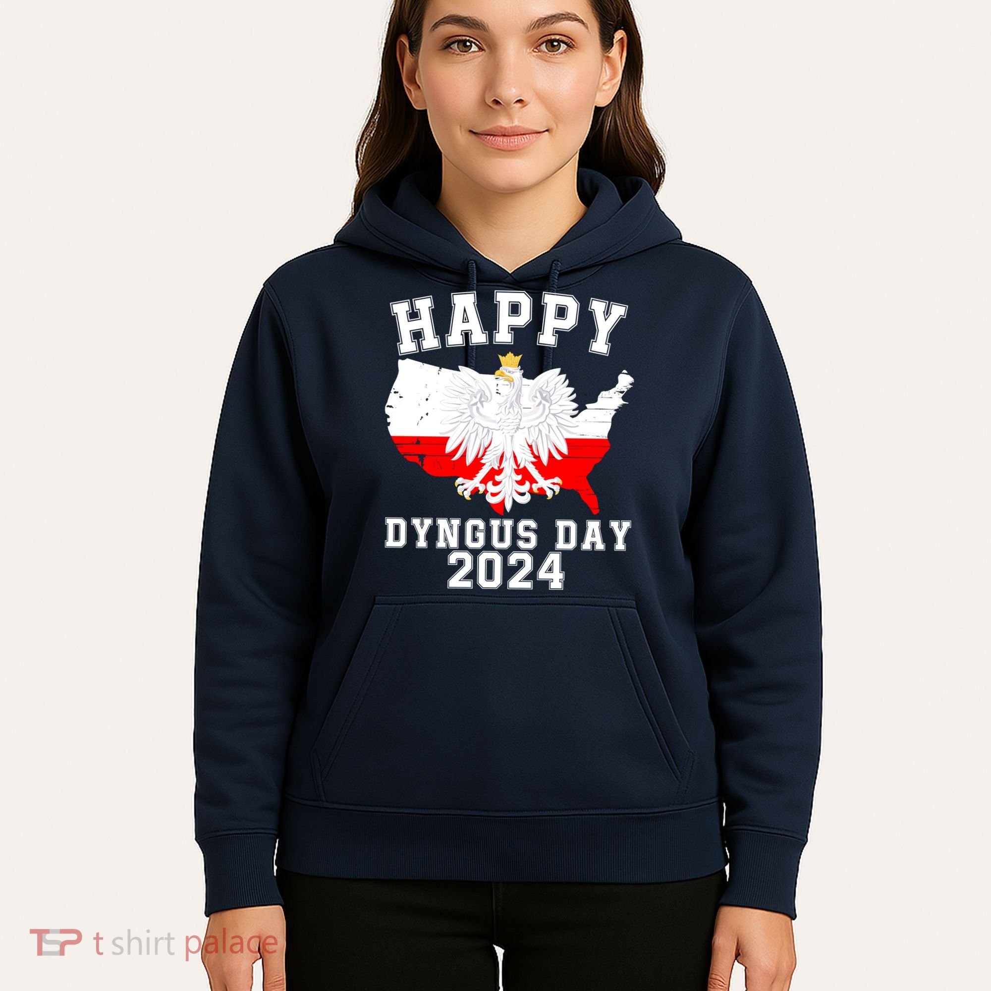 Happy Dyngus Day 2024 Polska Polish White Eagle Dyngus Day Polish Eagle Hoodie