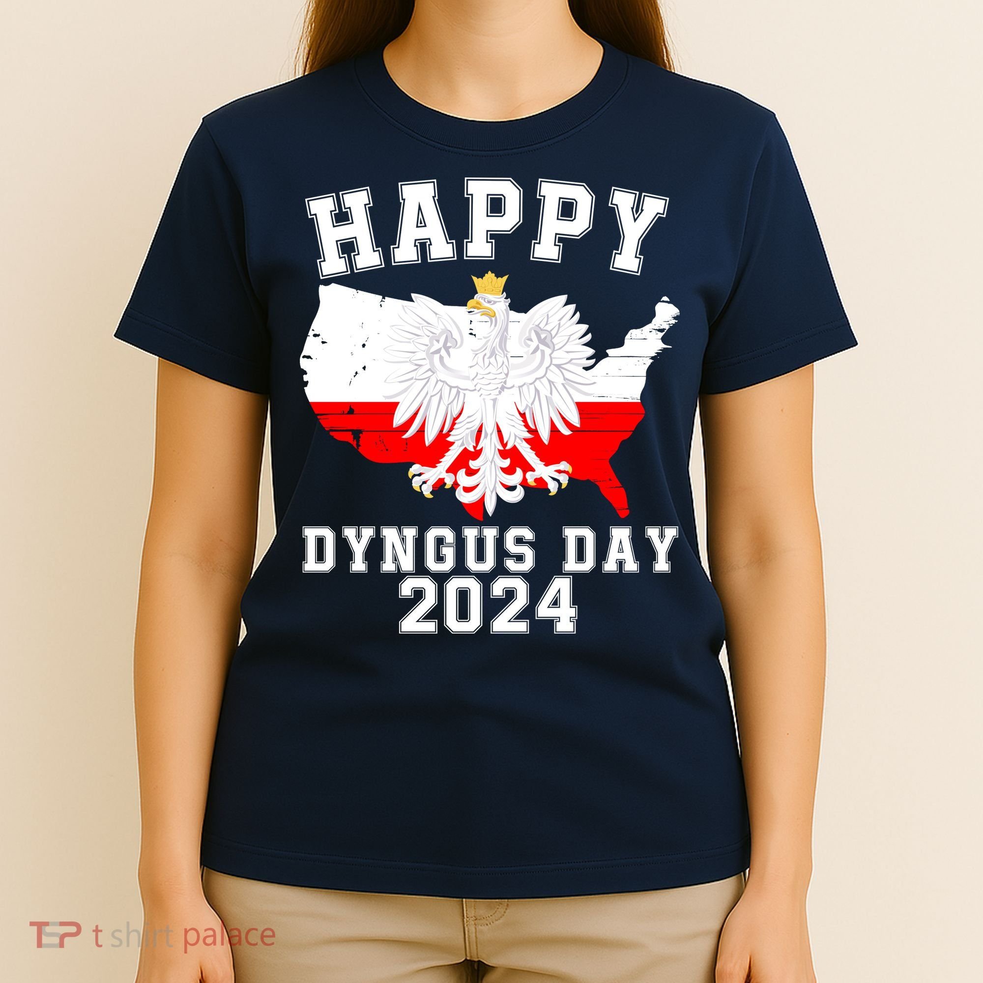 Happy Dyngus Day 2024 Polska Polish White Eagle Dyngus Day Polish Eagle T-Shirt