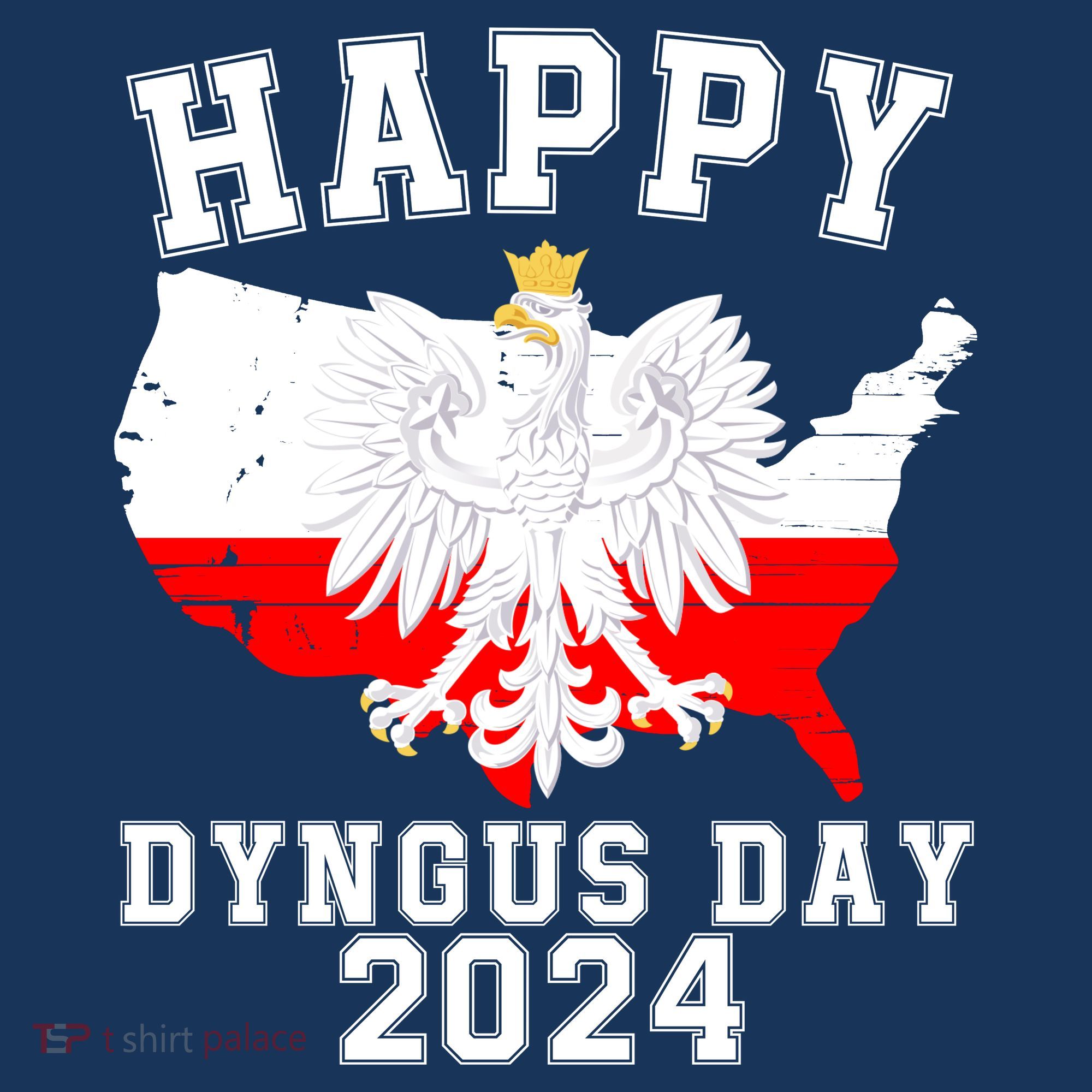 Happy Dyngus Day 2024 Polska Polish White Eagle Dyngus Day Polish Eagle Coaster