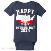 Happy Dyngus Day 2024 Polska Polish White Eagle Dyngus Day Polish Eagle Baby Bodysuit thumb 0