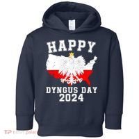 Happy Dyngus Day 2024 Polska Polish White Eagle Dyngus Day Polish Eagle Toddler Hoodie thumb 0