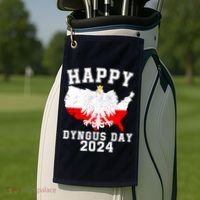 Happy Dyngus Day 2024 Polska Polish White Eagle Dyngus Day Polish Eagle Golf Towel thumb 2