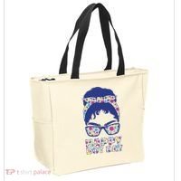 Happy Dot Day Messy Bun Tote Bag thumb 2
