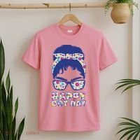 Happy Dot Day Messy Bun T-Shirt thumb 2
