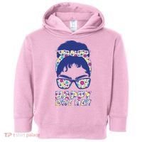 Happy Dot Day Messy Bun Toddler Hoodie thumb 0