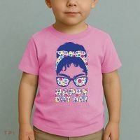 Happy Dot Day Messy Bun Toddler T-Shirt thumb 2