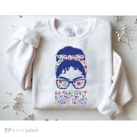 Happy Dot Day Messy Bun Sweatshirt thumb 2
