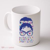 Happy Dot Day Messy Bun Coffee Mug thumb 0