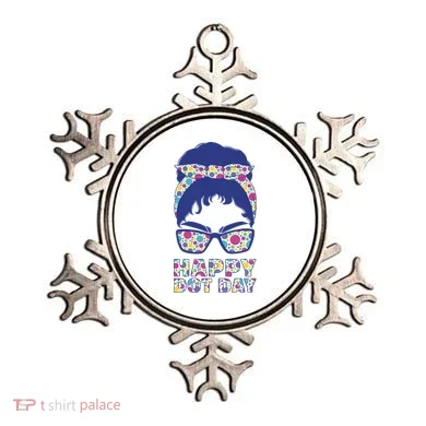 Happy Dot Day Messy Bun Ornament