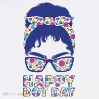 Happy Dot Day Messy Bun Hat thumb 2