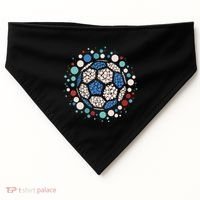 Happy Dot Day Soccer Ball Lover Polka Dot USA-Made Doggie Bandana thumb 0