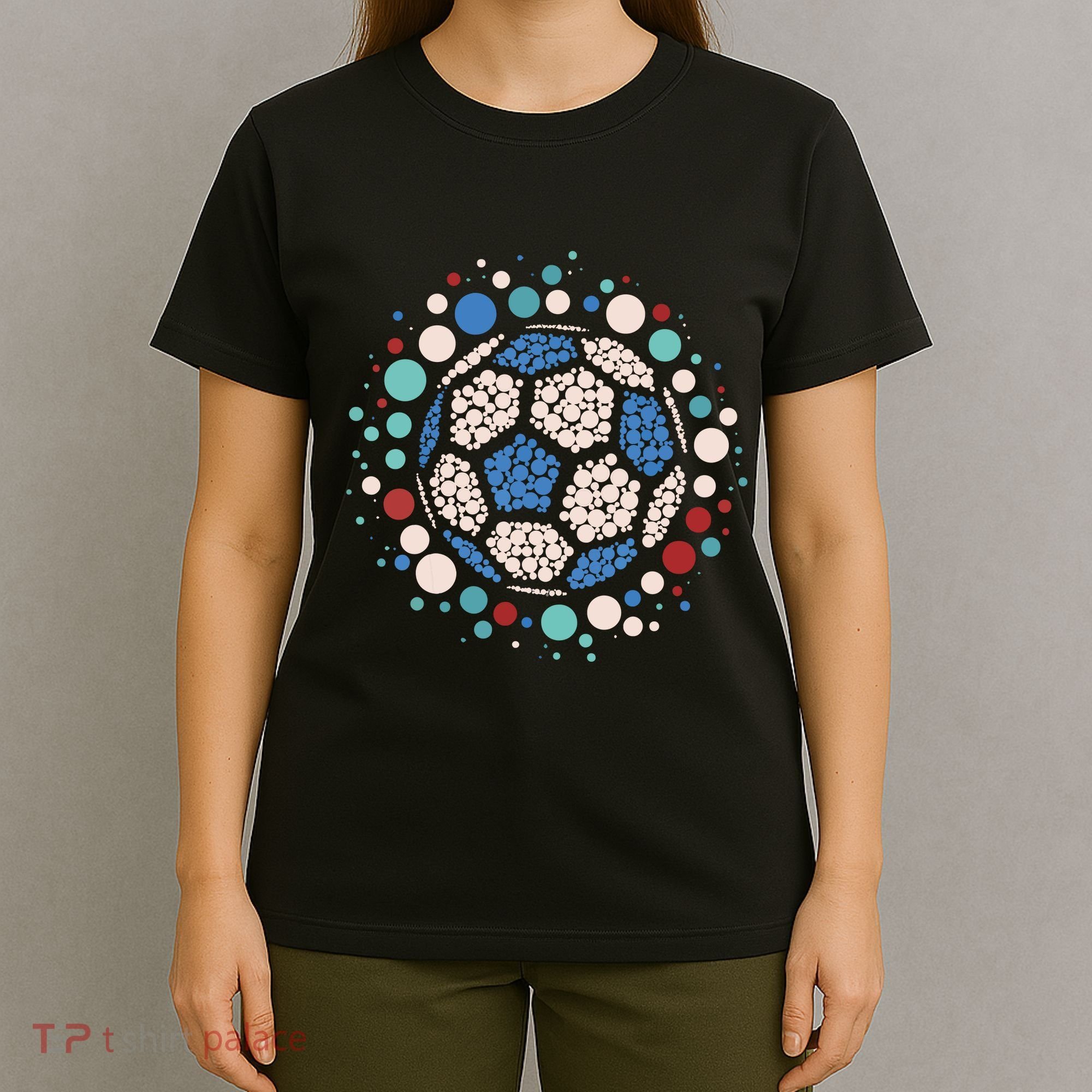 Happy Dot Day Soccer Ball Lover Polka Dot T-Shirt