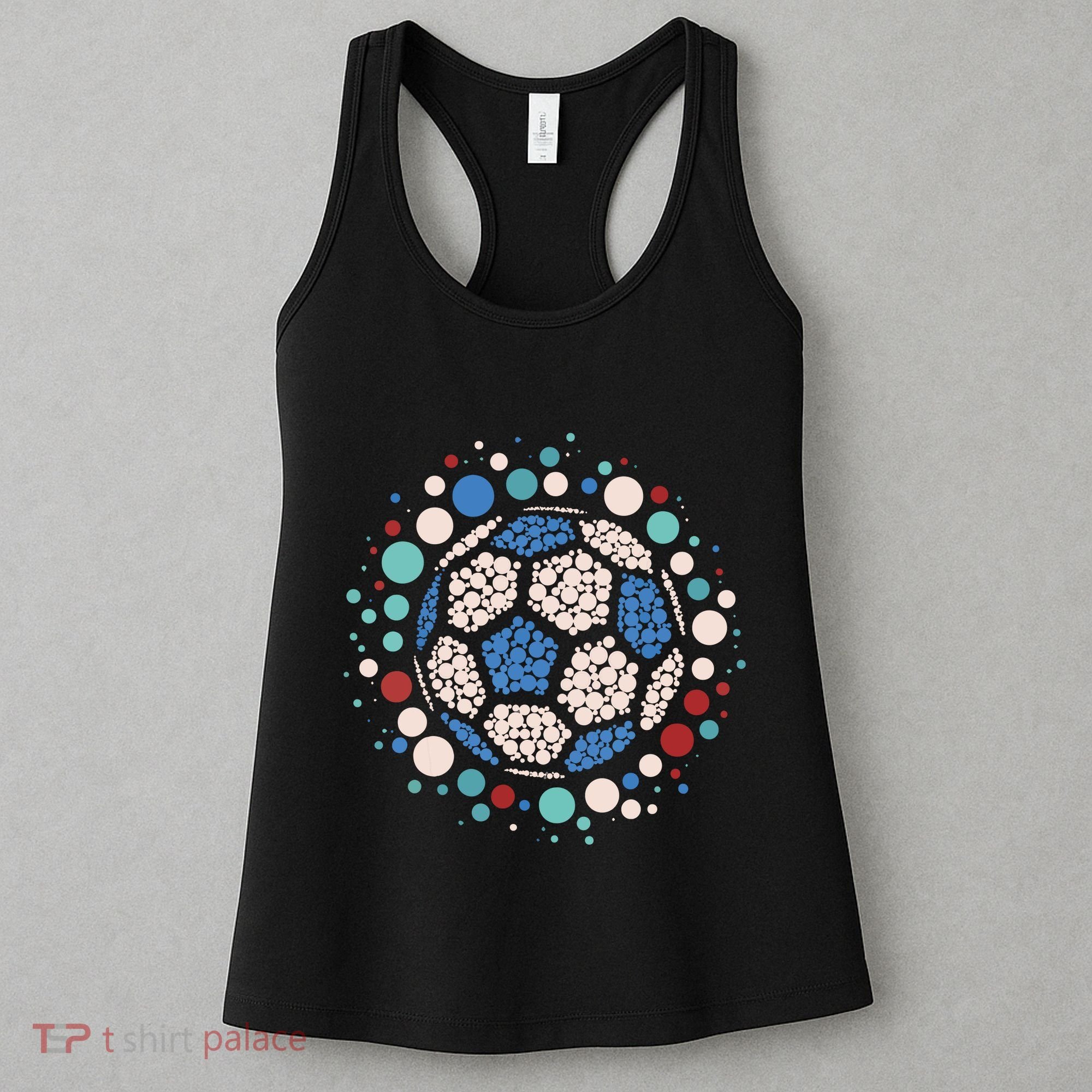Happy Dot Day Soccer Ball Lover Polka Dot Women's Tank Top