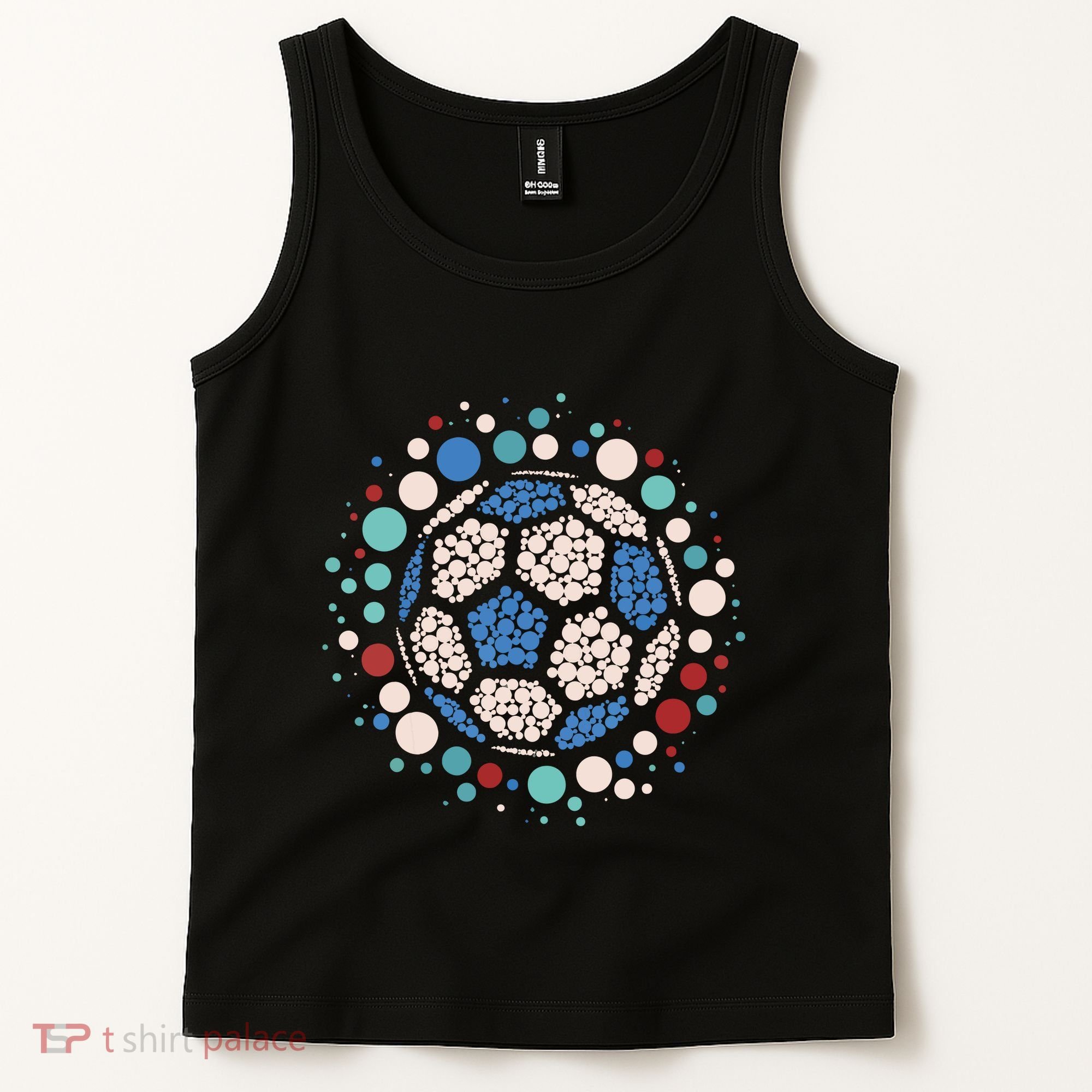 Happy Dot Day Soccer Ball Lover Polka Dot Tank Top