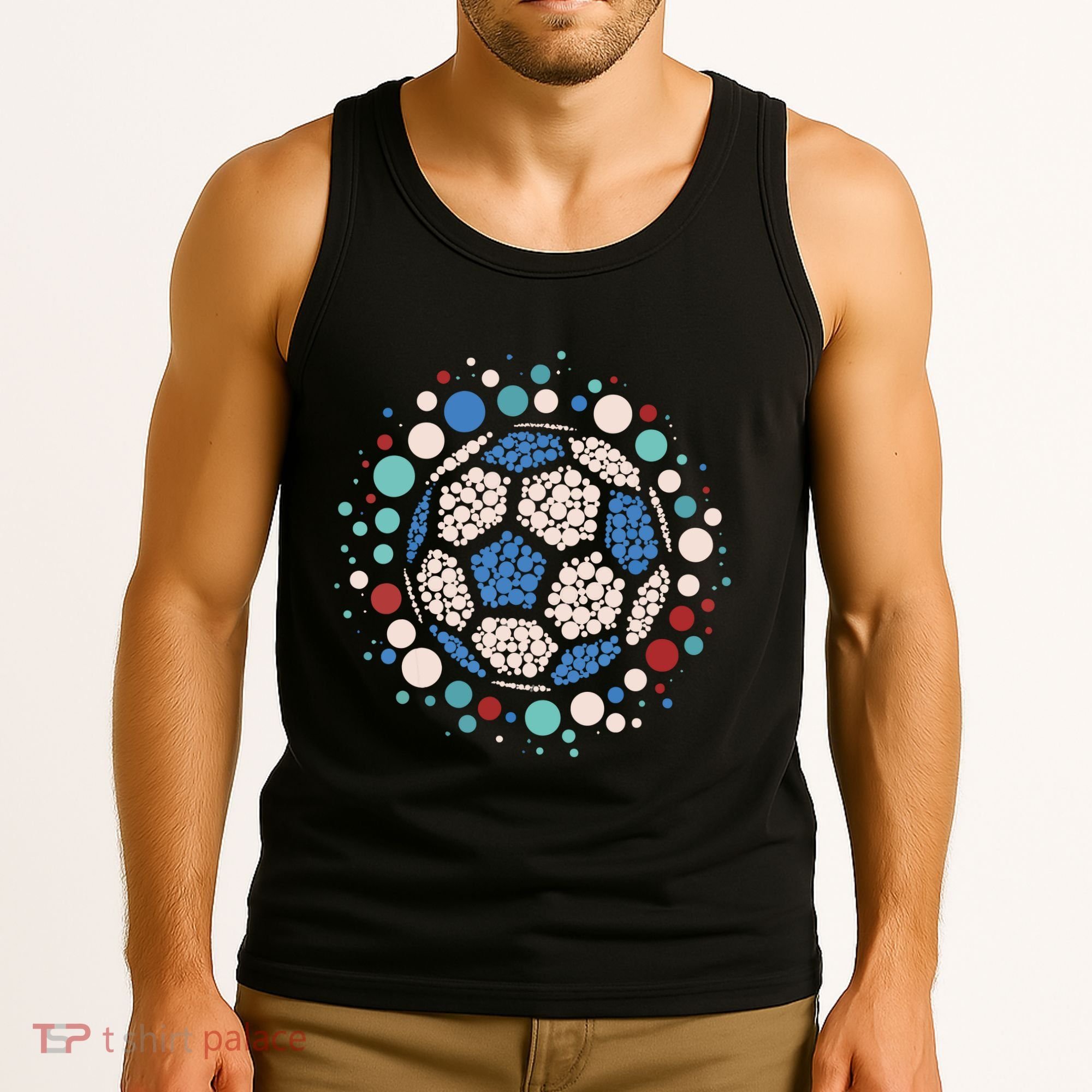 Happy Dot Day Soccer Ball Lover Polka Dot Tank Top