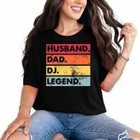 Husband Dad DJ Legend Funny DJ Disc Jockey Music Player Comfort Colors T-Shirt thumb 0