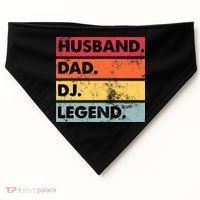 Husband Dad DJ Legend Funny DJ Disc Jockey Music Player USA-Made Doggie Bandana thumb 0