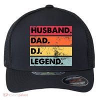 Husband Dad DJ Legend Funny DJ Disc Jockey Music Player Flexfit Unipanel Trucker Cap thumb 0