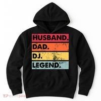 Husband Dad DJ Legend Funny DJ Disc Jockey Music Player Hoodie thumb 0