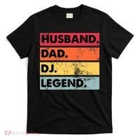 Husband Dad DJ Legend Funny DJ Disc Jockey Music Player T-Shirt thumb 0