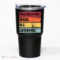 Husband Dad DJ Legend Funny DJ Disc Jockey Music Player Tumbler thumb 0
