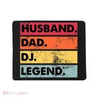 Husband Dad DJ Legend Funny DJ Disc Jockey Music Player Mousepad thumb 0