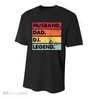 Husband Dad DJ Legend Funny DJ Disc Jockey Music Player Youth Performance Sprint T-Shirt thumb 0