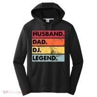 Husband Dad DJ Legend Funny DJ Disc Jockey Music Player Performance Fleece Hoodie thumb 0