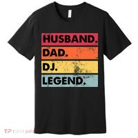 Husband Dad DJ Legend Funny DJ Disc Jockey Music Player Premium T-Shirt thumb 0