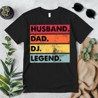 Husband Dad DJ Legend Funny DJ Disc Jockey Music Player Premium T-Shirt thumb 2
