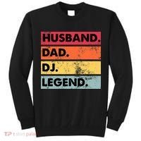 Husband Dad DJ Legend Funny DJ Disc Jockey Music Player Tall Sweatshirt thumb 0