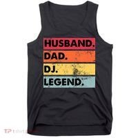 Husband Dad DJ Legend Funny DJ Disc Jockey Music Player Tank Top thumb 0