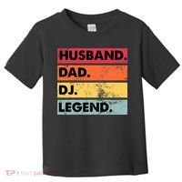 Husband Dad DJ Legend Funny DJ Disc Jockey Music Player Toddler T-Shirt thumb 0