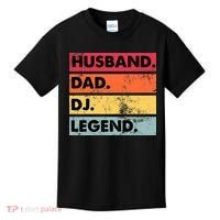 Husband Dad DJ Legend Funny DJ Disc Jockey Music Player Kids T-Shirt thumb 0