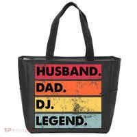Husband Dad DJ Legend Funny DJ Disc Jockey Music Player Tote Bag thumb 0