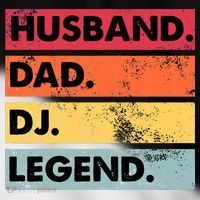 Husband Dad DJ Legend Funny DJ Disc Jockey Music Player Toddler Fine Jersey T-Shirt thumb 2