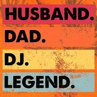 Husband Dad DJ Legend Funny DJ Disc Jockey Music Player Kati Licensed 12" Camo Cuffed Beanie thumb 2
