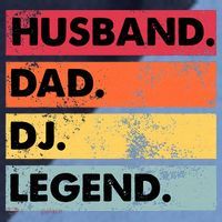Husband Dad DJ Legend Funny DJ Disc Jockey Music Player Raglan Baseball Sleeve Shirt thumb 2