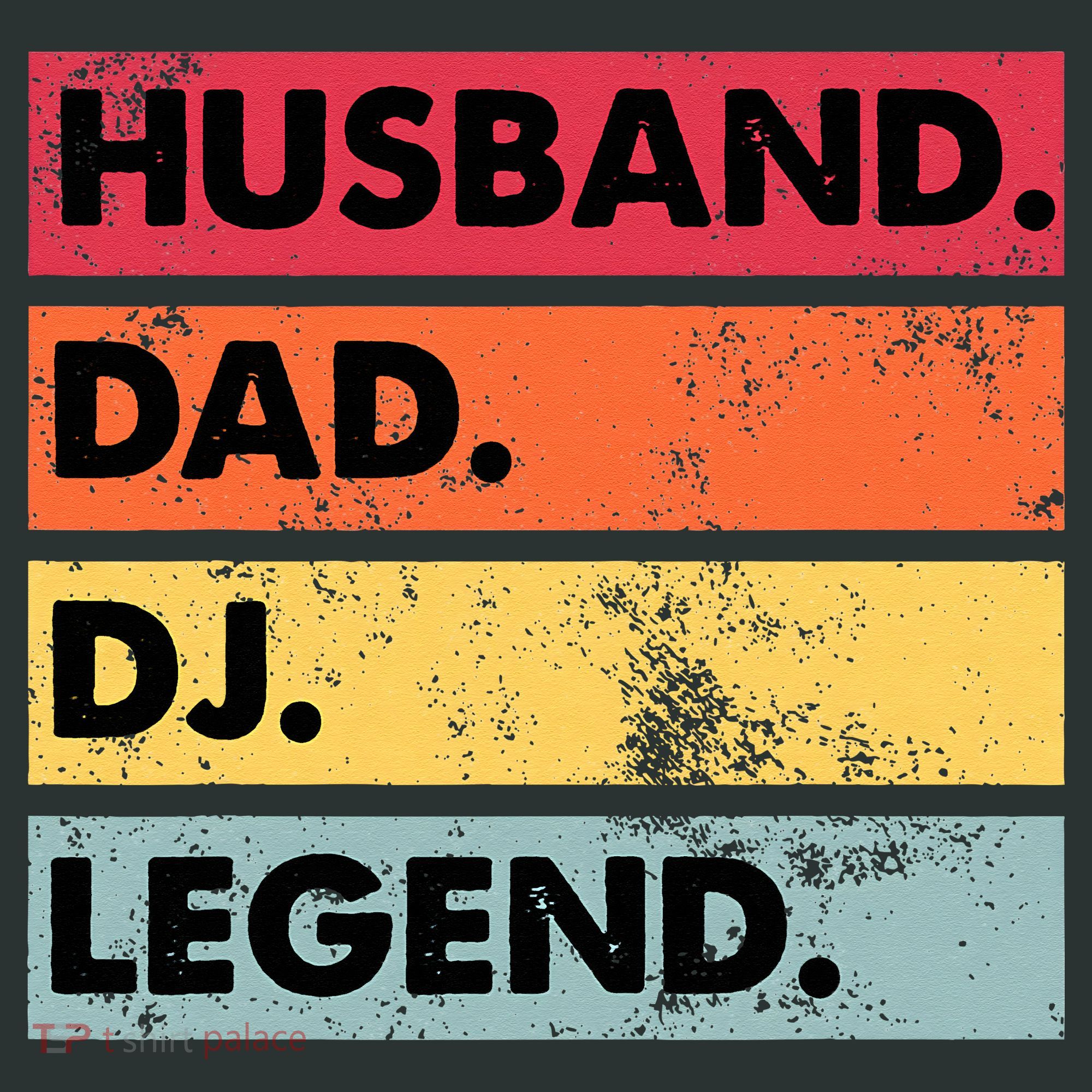 Husband Dad DJ Legend Funny DJ Disc Jockey Music Player Infant Baby Jersey Bodysuit
